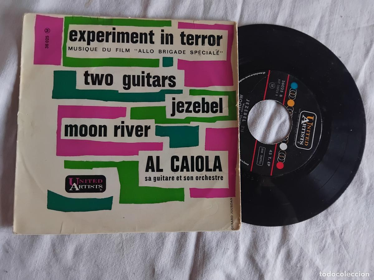 Discos de vinilo: AL CAIOLA. EXPERIMENT IN TERROR + 3. EP UNITED ARTISTS. FRANCE 1962.