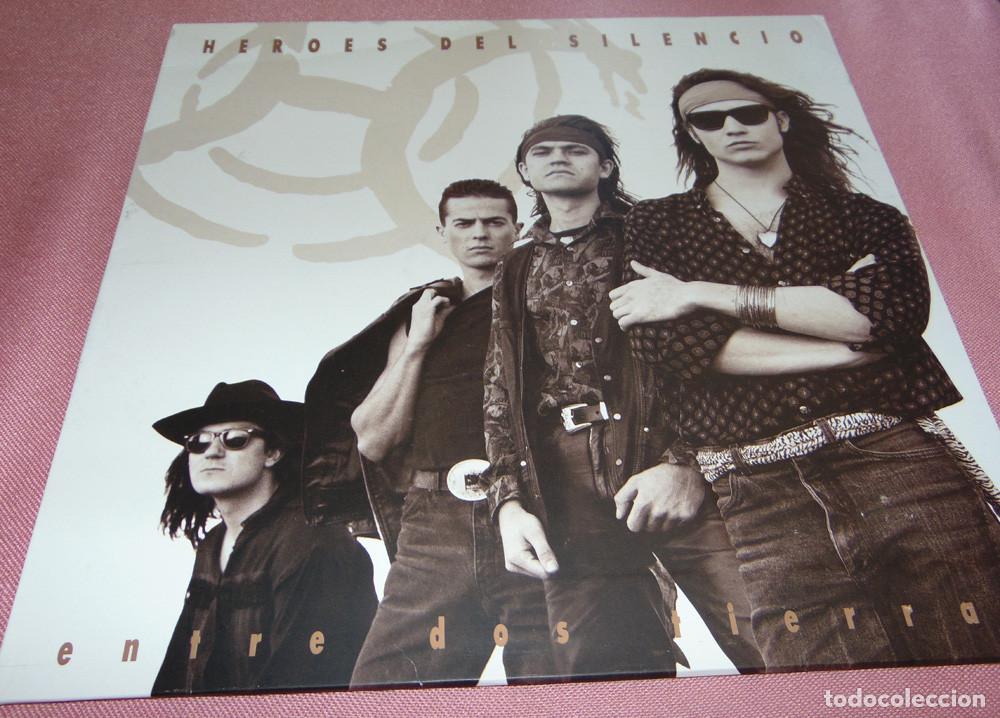 Discos de vinilo: H&eacute;roes Del Silencio &lrm;&ndash; Entre Dos Tierras - MAXISINGLE 1990