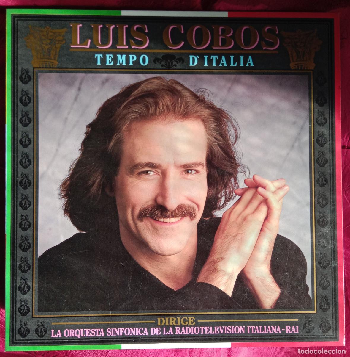 Discos de vinilo: Luis Cobos - Tempo D&acute;Italia - Orquesta Sinfonica de la Radiotelevisi&oacute;n Italiana - Edit. CBS. 1987