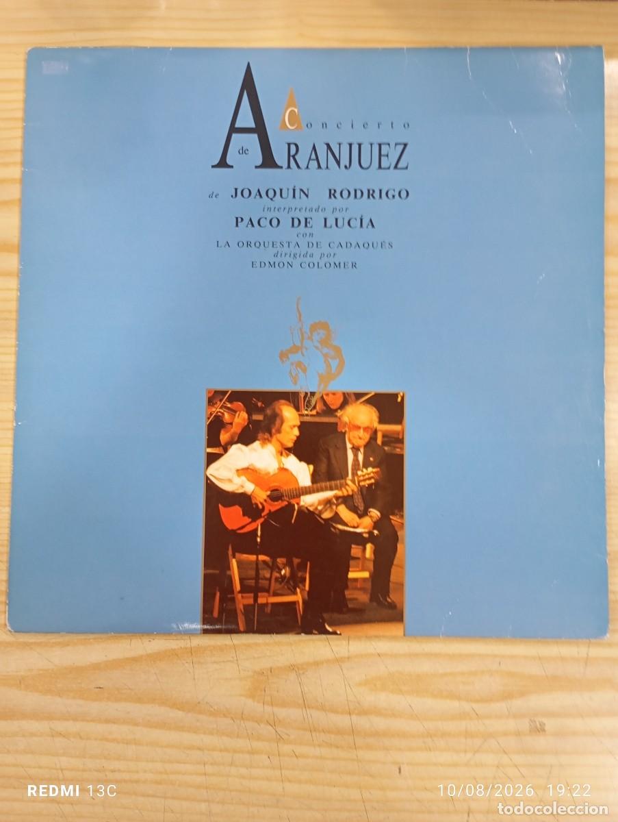 Discos de vinilo: Lp- Concierto de Aranjuez de Joaquin Rodrigo Por Paco de Lucia y Orquesta de Cadaques