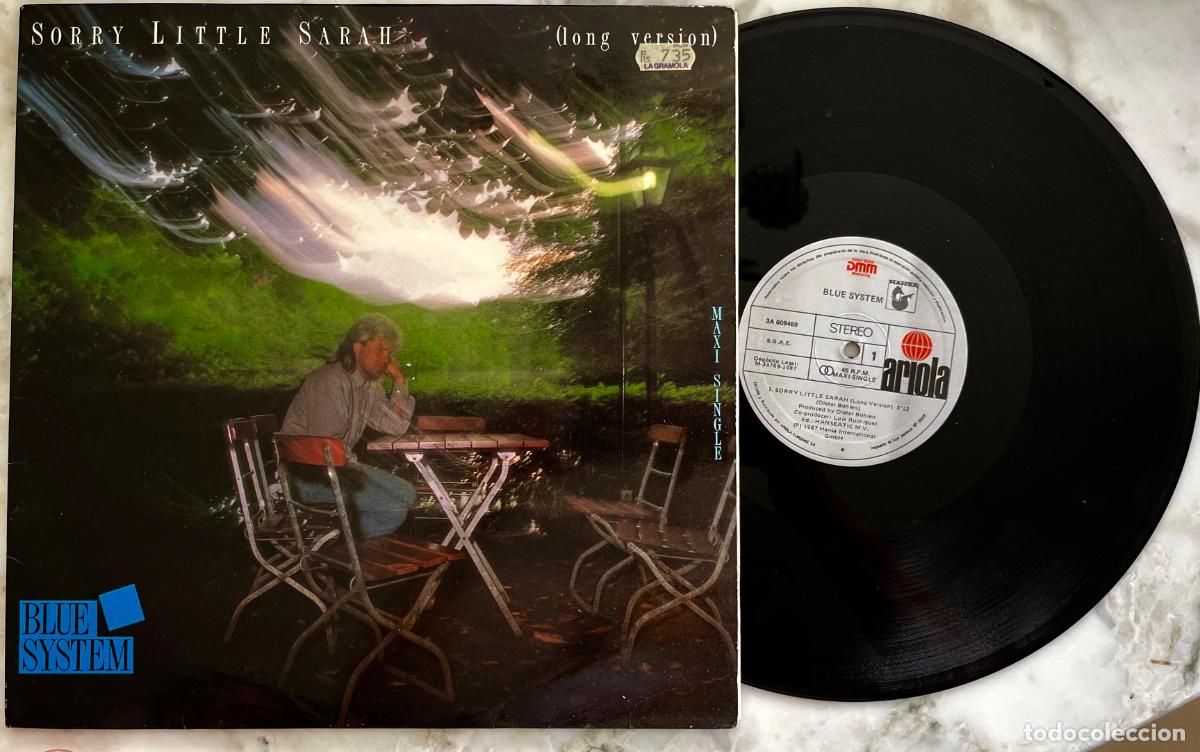 Discos de vinilo: BLUE SYSTEM. SORRY LITTLE SARAH. ( LONG VERSION ). MAXISINGLE ESPA&Ntilde;A 1987. 2 TEMAS