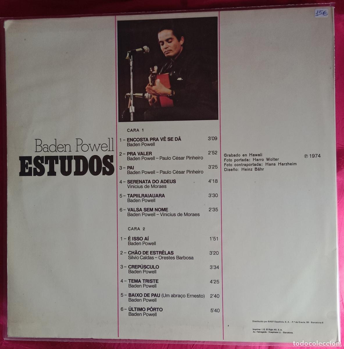 Discos de vinilo: Baden Powell - Studos - Edit. BASF. MPS. 1976 - Foto 2