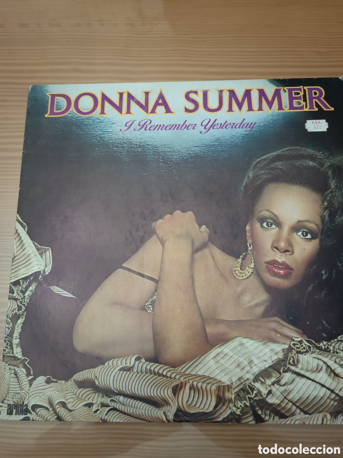 Discos de vinilo: Disco vinilo LP de Donna Summer &rdquo; I Remember Yesterday &rdquo; primera edici&oacute;n espa&ntilde;ola,como nuevo