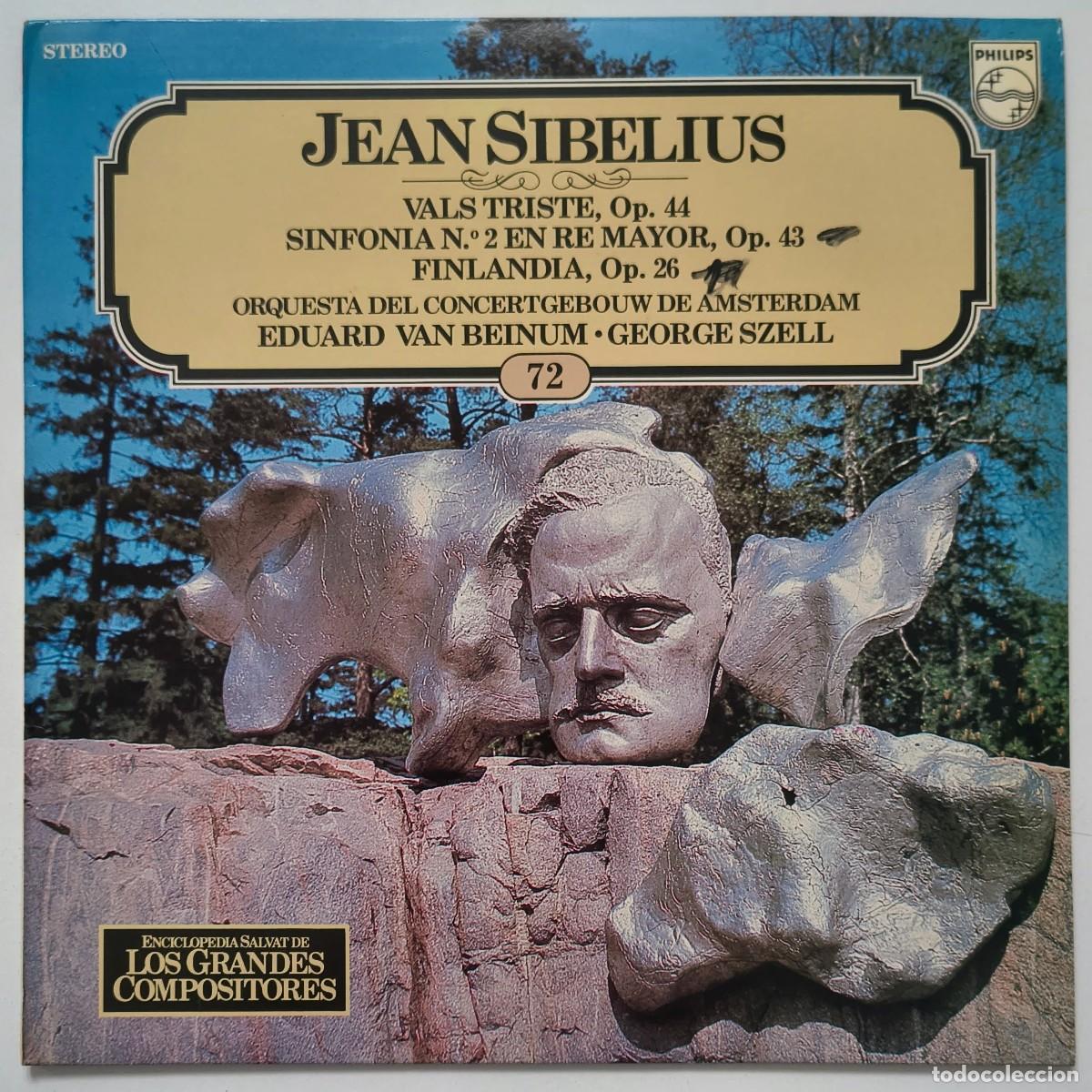 Discos de vinilo: Sibelius - Enciclopedia Salvat de Los Grandes Compositores - 72