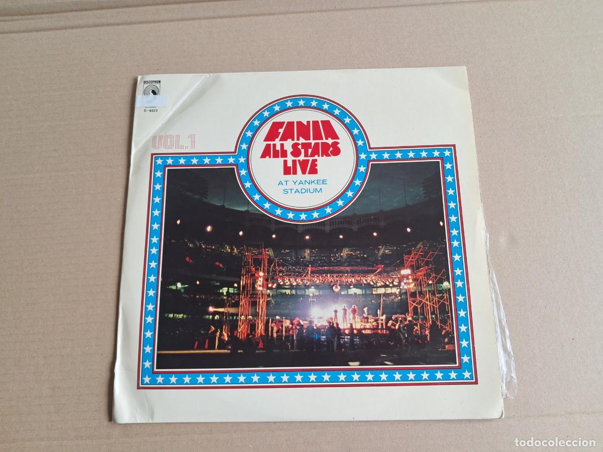 Discos de vinilo: FANIA ALL STARS - LIVE AT YANKEE STADIUM LP 1975 EDICION ESPA&Ntilde;OLA