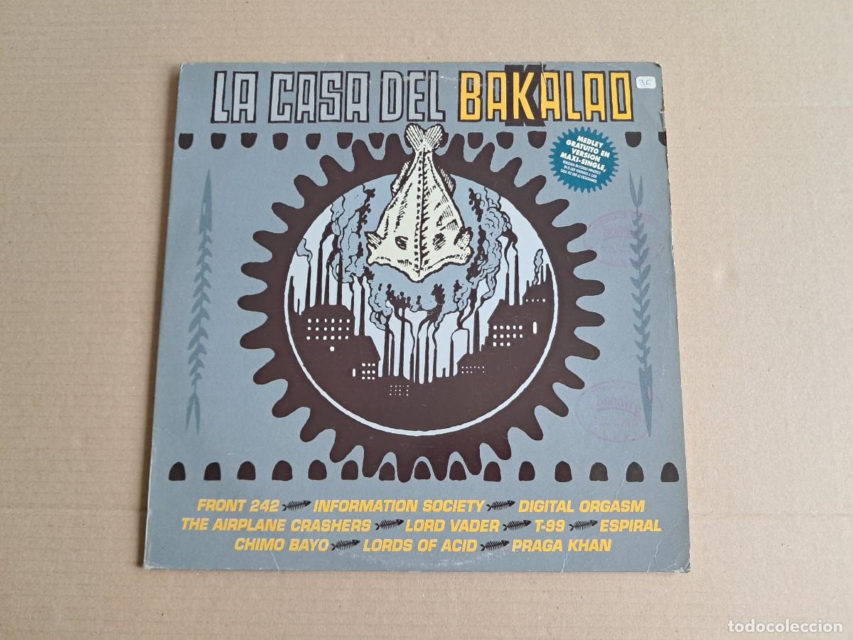 Discos de vinilo: VARIOS ARTISTAS - LA CASA DEL BAKALAO DOBLE LP 1991 EDICION ESPA&Ntilde;OLA E.B.M