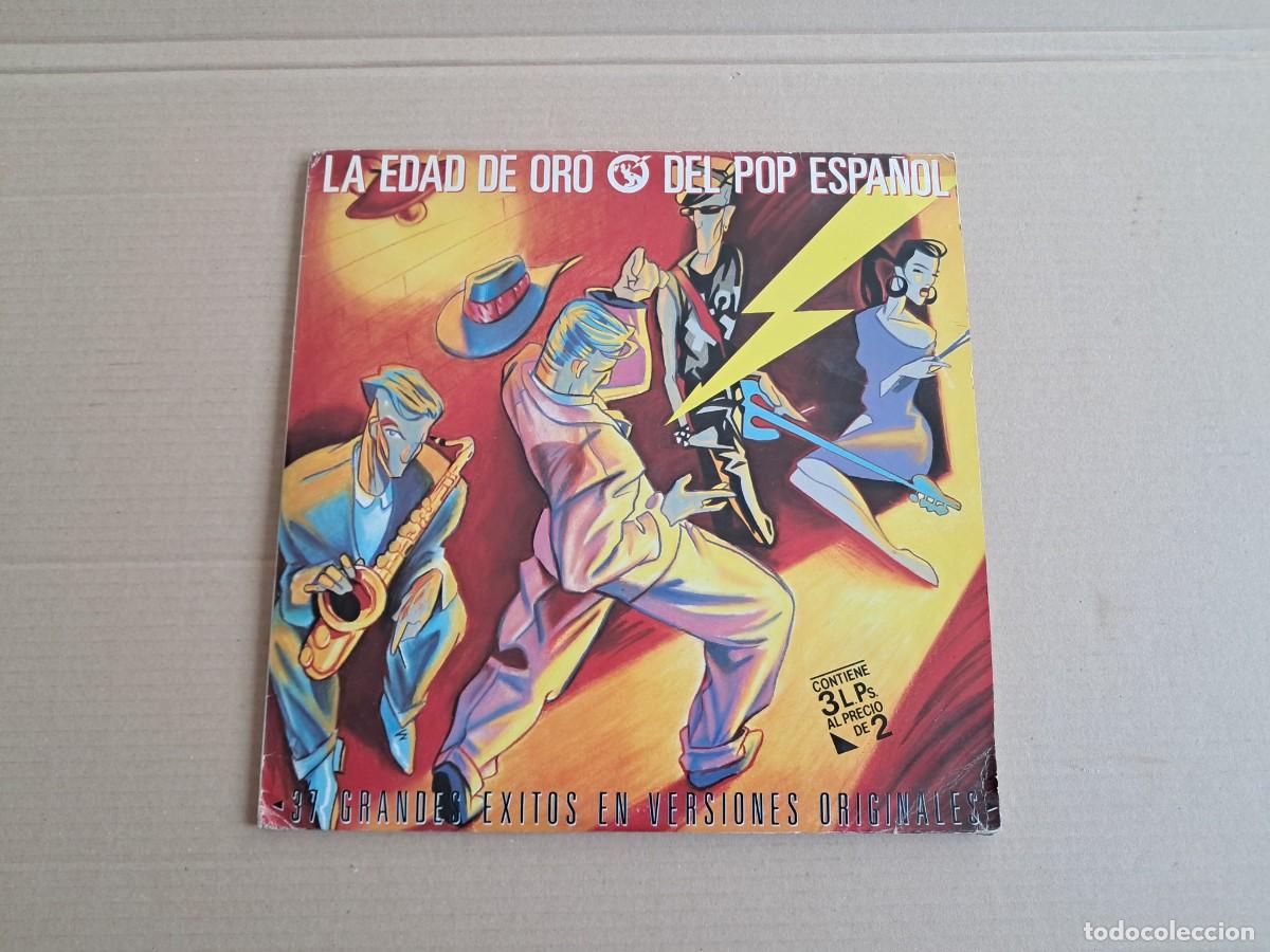 Discos de vinilo: VARIOS ARTISTAS - LA EDAD DE ORO DEL POP ESPA&Ntilde;OL 37 GRANDES EXITOS ORIGINALES DOBLE LP 1987
