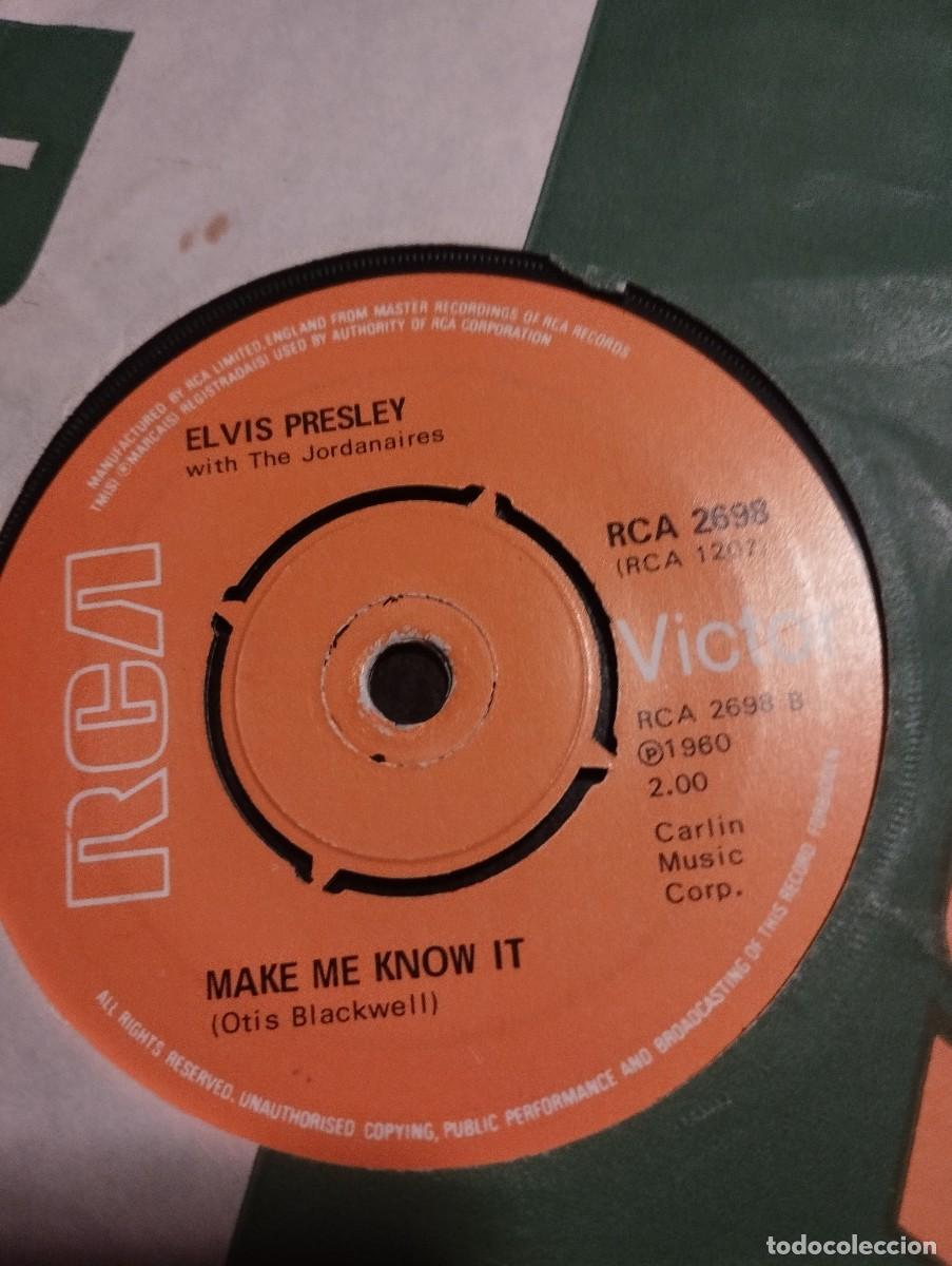 Discos de vinilo: Elvis Presley With The Jordanaires &ndash; It's Now Or Never / Make Me Know It. 1970