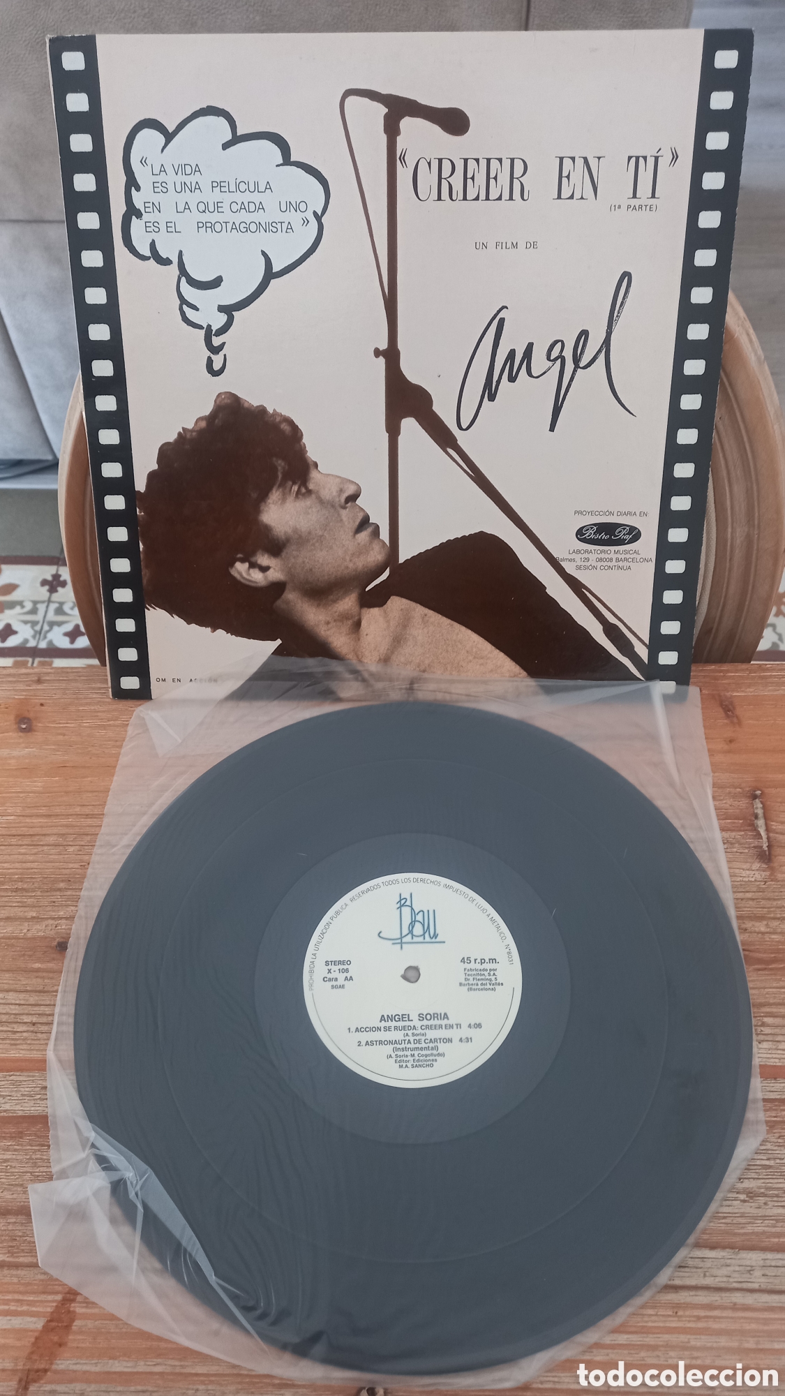 Discos de vinilo: MAXI-creer en ti-un film de angel soria (arreglos, guitarra y teclados, juan bibiloni)