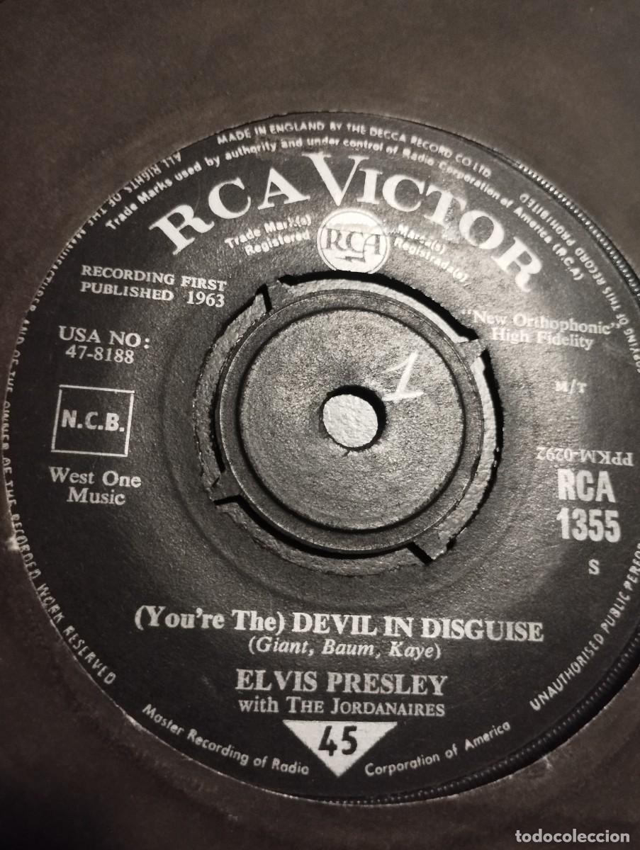 Discos de vinilo: Elvis Presley With The Jordanaires &ndash; You're The Devil In Disguise. 1963