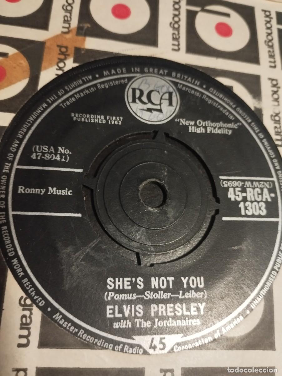 Discos de vinilo: Elvis Presley With The Jordanaires &ndash; She's Not You. 1962