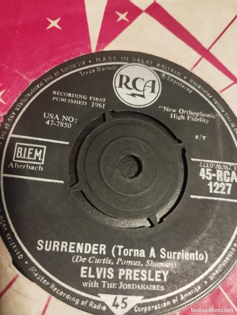 Discos de vinilo: Elvis Presley With The Jordanaires &ndash; Surrender (Torna A Surriento). 1961