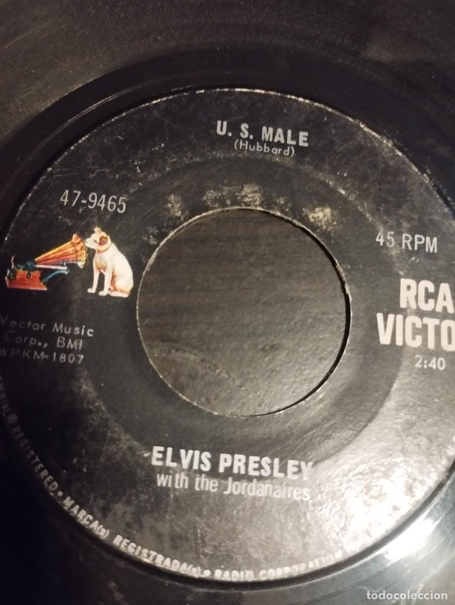 Discos de vinilo: Elvis Presley With The Jordanaires &ndash; U.S. Male / Stay Away- 1977