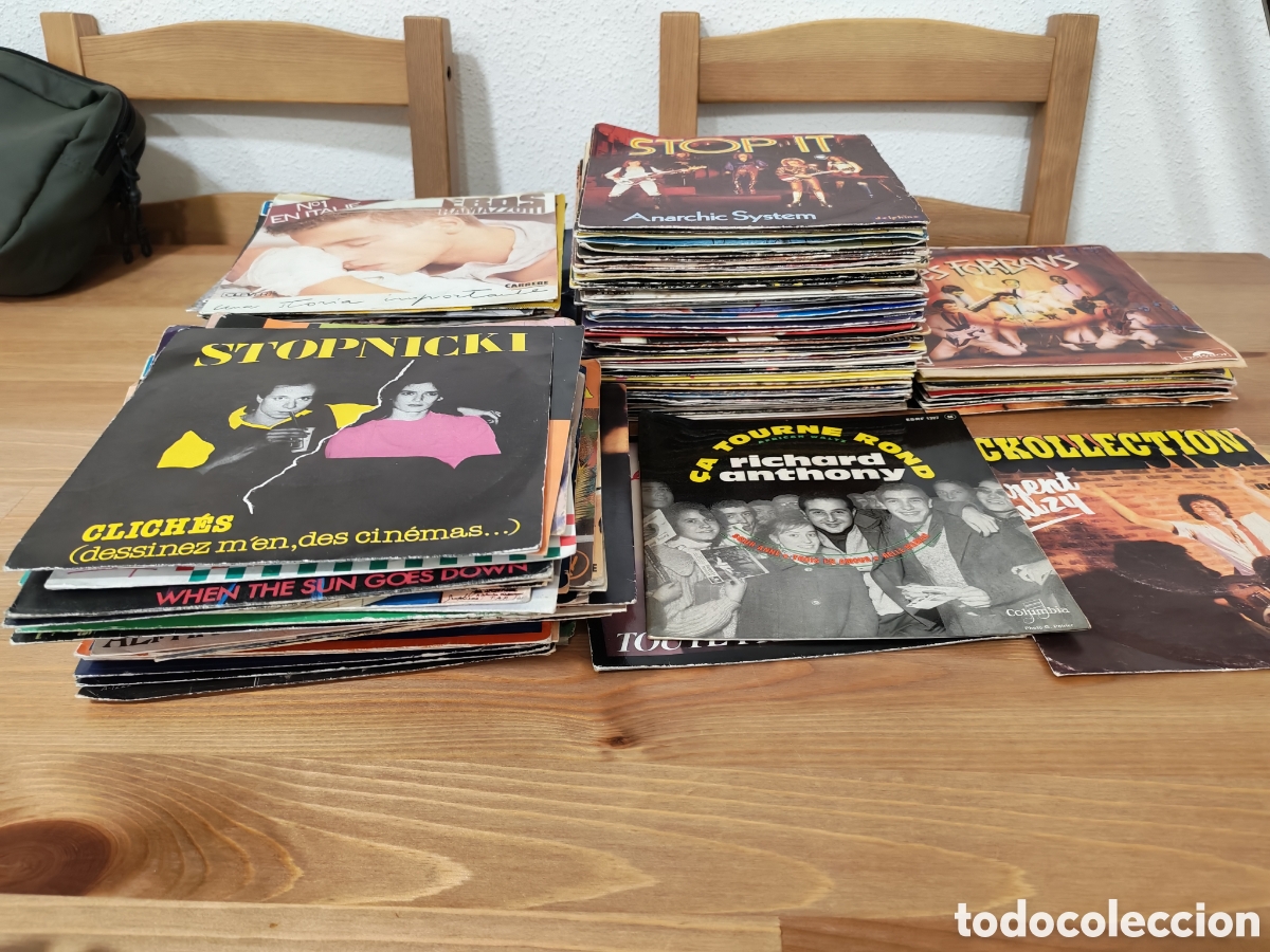 Discos de vinilo: Lote 140 vinilos 7 pulgadas antiguos