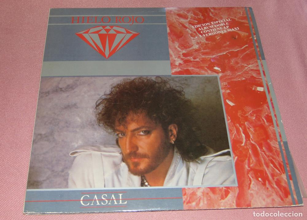 Discos de vinilo: CASAL &ndash; Hielo Rojo - LP EDICION ESPECIAL CON MAXISINGLE - 1984 - NEAR MINT