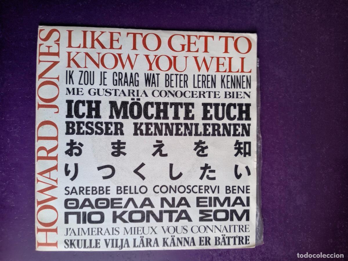 Discos de vinilo: Howard Jones &ndash; Like To Get To Know You Well - Sg WEA 1984, DISCO SYNTH POP, ELECTRONICA 80'S