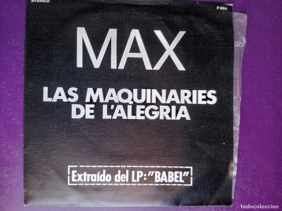 Discos de vinilo: Max Sunyer &lrm;&ndash; Las Maquinaries De L'Alegria - Sg BOCACCIO 1978 PROMO - JAZZ FUSION