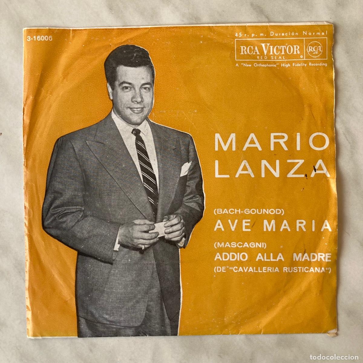 Discos de vinilo: DISCO MARIO LANZA, VINILO SINGLE EP, RCA VICTOR 1962