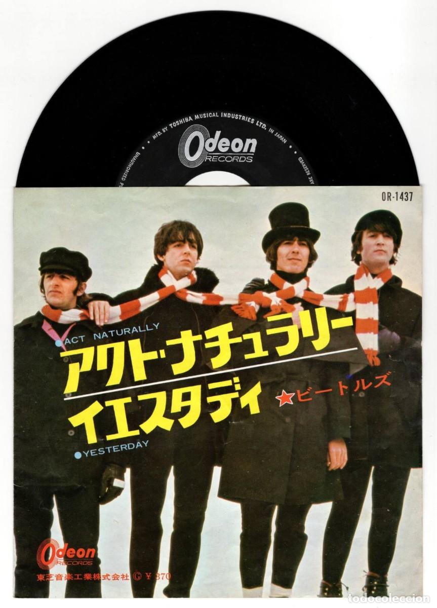 Discos de vinilo: THE BEATLES Act Naturally / Yesterday 1965 Original Japan Single Odeon OR-1437 Japon vinilo