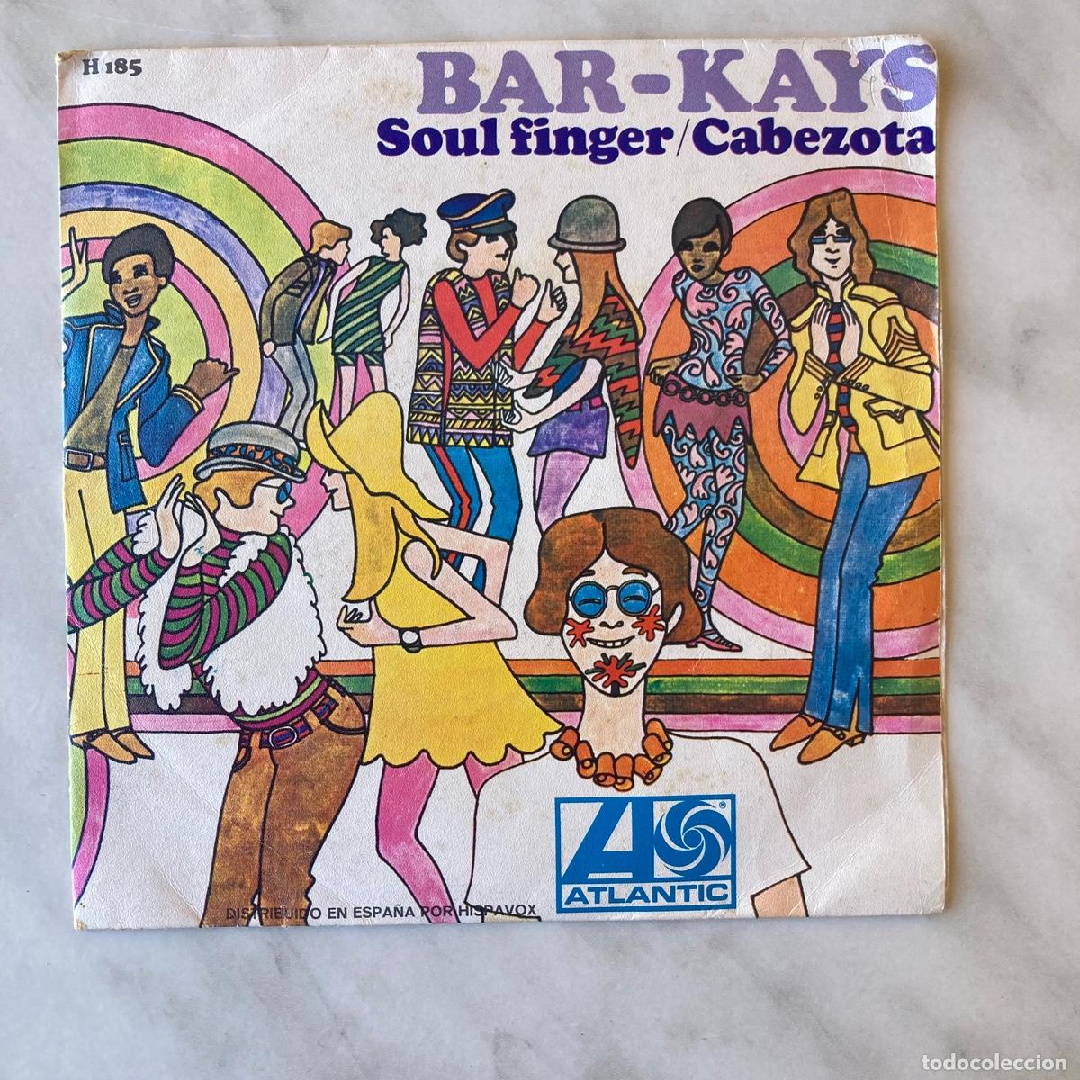 Discos de vinilo: DISCO BAR-KAYS, SOUL FINGER, CABEZOTA, VINILO SINGLE EP, ATLANTIC 1967