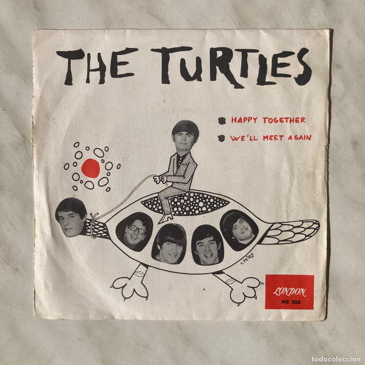 Discos de vinilo: DISCO THE TURTLES, HAPPY TOGETHER, VINILO SINGLE EP, LONDON ME308, 1966