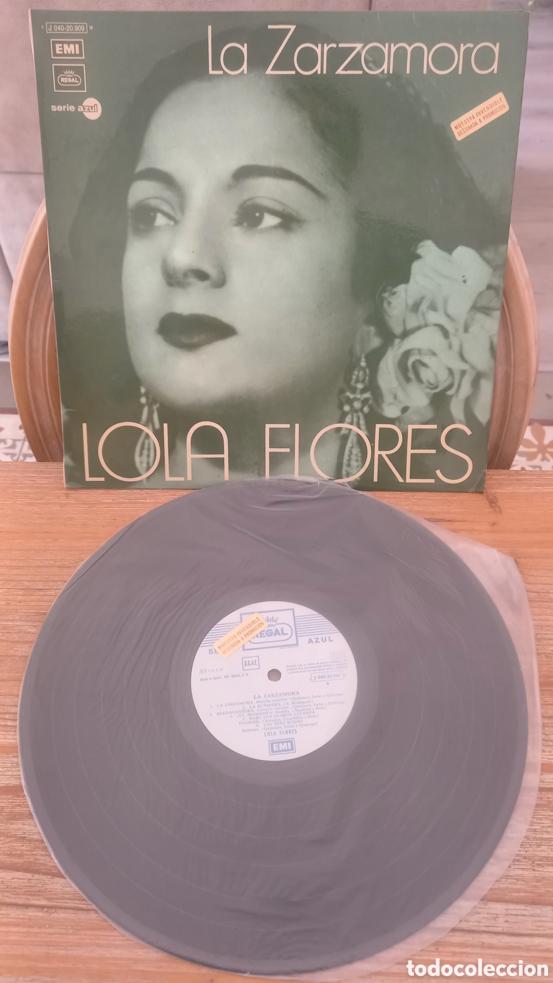 Discos de vinilo: Lola Flores. La Zarzamora. LP con etiqueta promocional