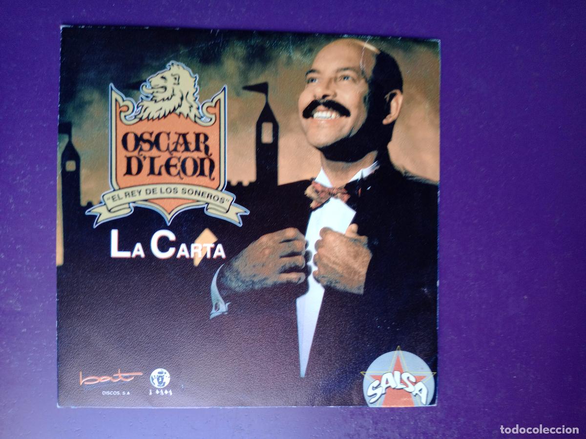 Discos de vinilo: Oscar D'Leon &rdquo;El Rey De Los Soneros&rdquo;* &ndash; La Carta - Sg BAT HISPAVOX 1992 PROMO, VINILO SIN USO, SALSA