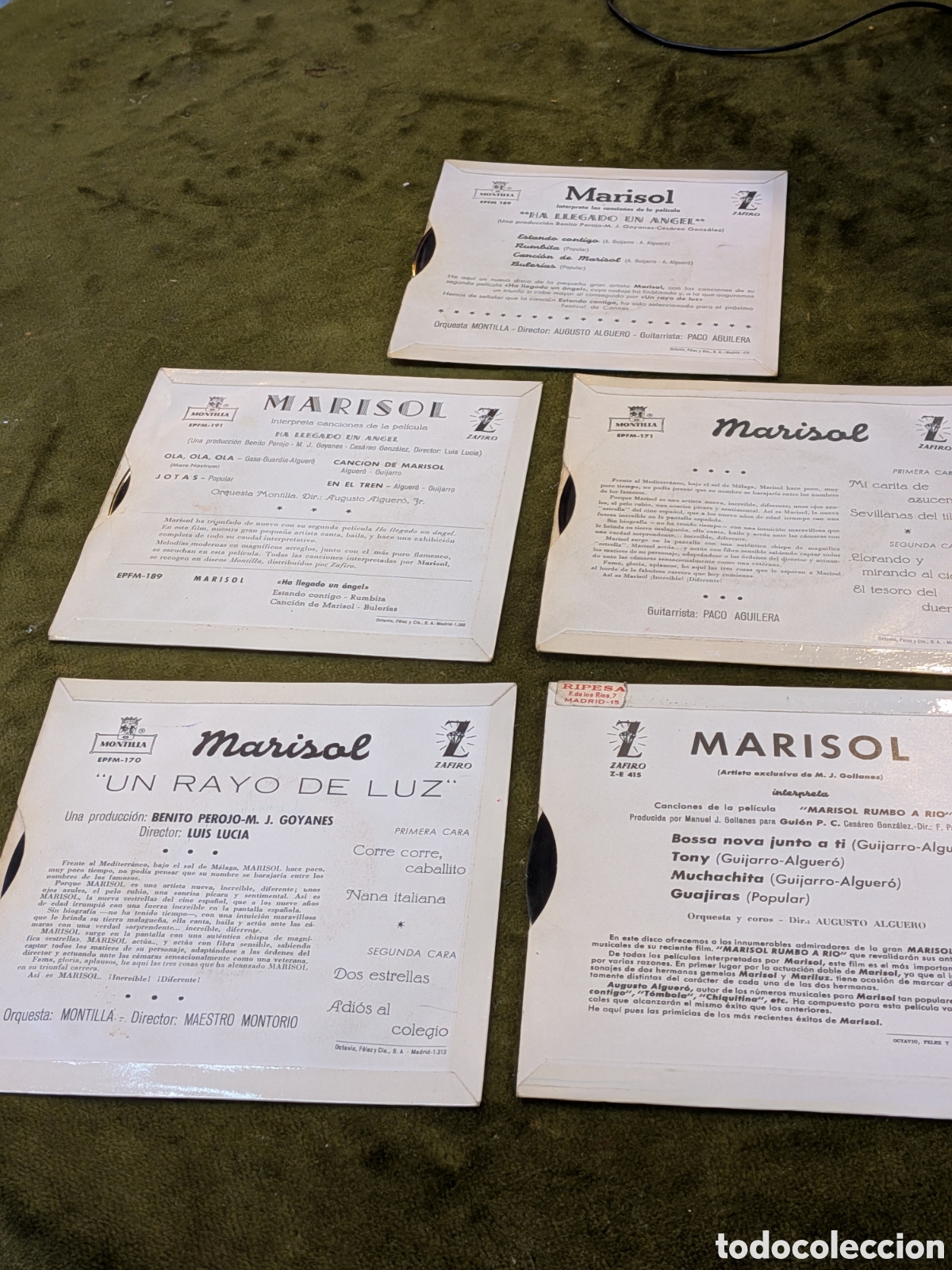 Discos de vinilo: Lote de 5 singles de Marisol. REF-4356. ca3 - Foto 2