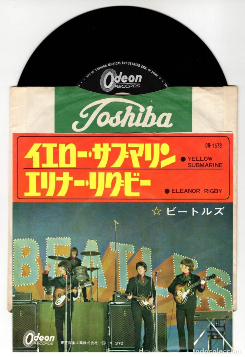 Discos de vinilo: THE BEATLES Yellow Submarine / Eleanor Rigby 1966 Original Japan Single Odeon OR-1578 Japon vinilo