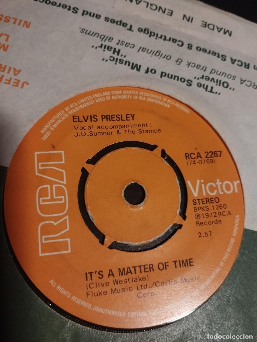 Disques de vinyle: Elvis Presley &ndash; Burning Love / It's A Matter Of Time. 1972