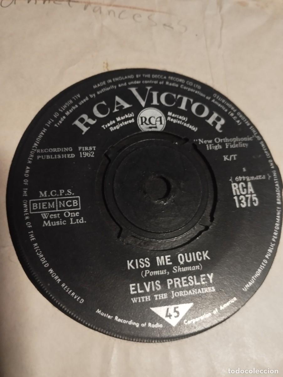 Discos de vinilo: Elvis Presley With The Jordanaires &ndash; Kiss Me Quick. 1963