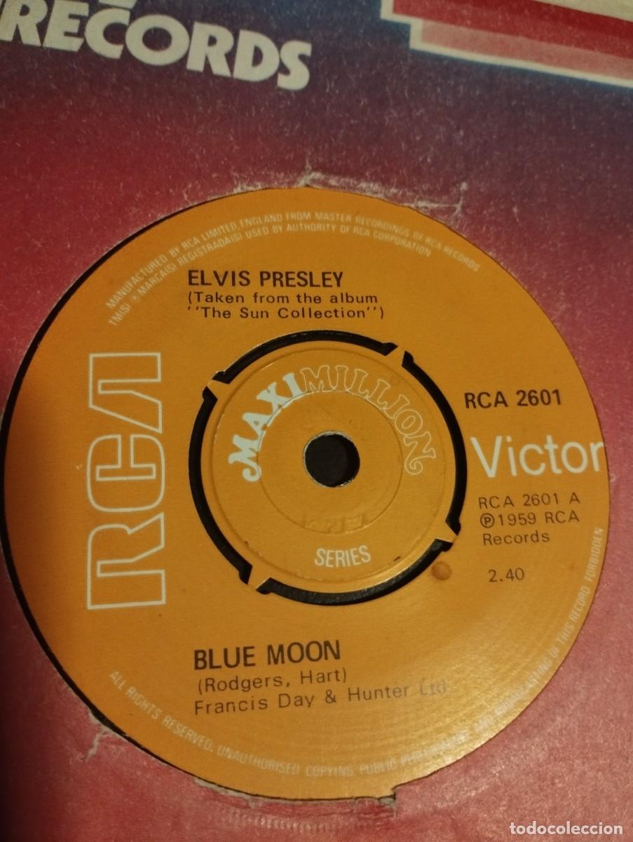 Discos de vinilo: Elvis Presley &ndash; Blue Moon / You're A Heartbreaker / I'm Left You're Right She's Gone- 1975