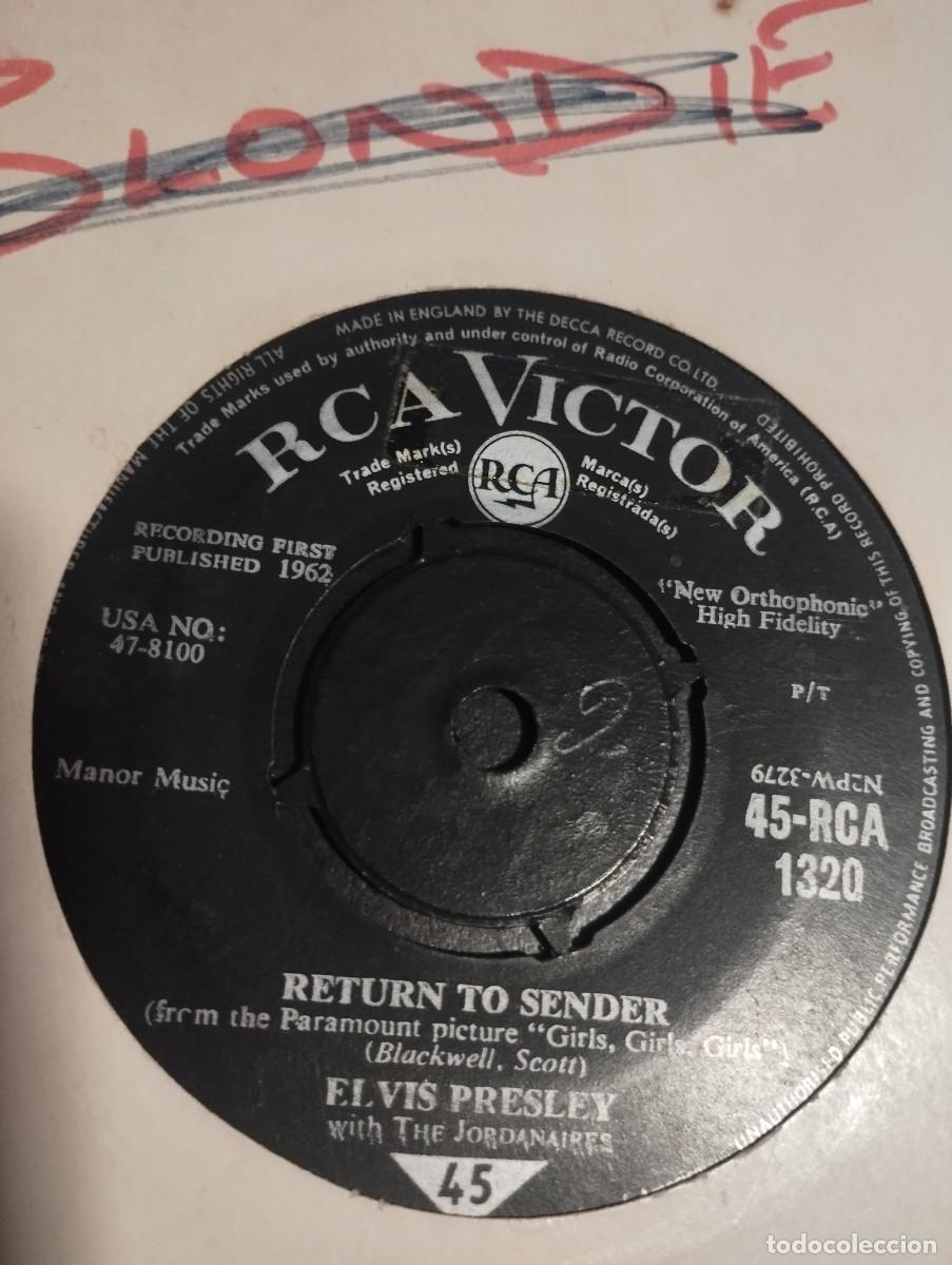 Discos de vinilo: Elvis Presley With The Jordanaires &ndash; Return To Sender. 1962