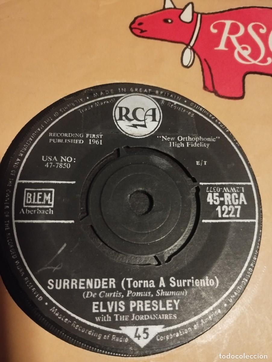 Discos de vinilo: Elvis Presley With The Jordanaires &ndash; Surrender (Torna A Surriento). 1961