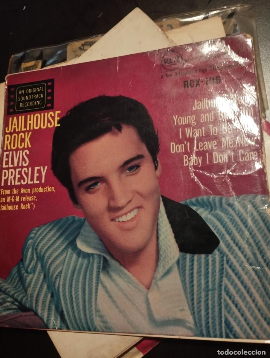 Discos de vinilo: Elvis Presley &ndash; Jailhouse Rock. 1958. SOLO PORATADA!!!