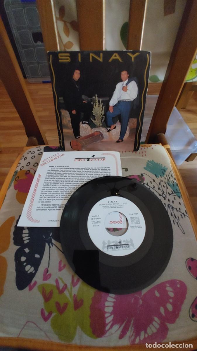 Discos de vinilo: SINAY-SINGLE ENAMORADO ESTOY-CONT. HOJA DE PRENSA