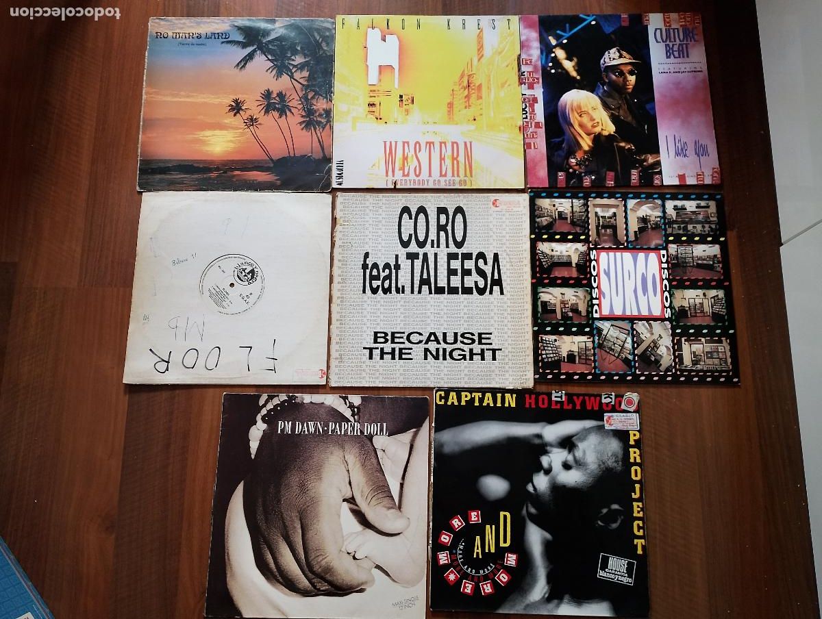 Discos de vinilo: lote 17 maxi singles usados - Foto 2