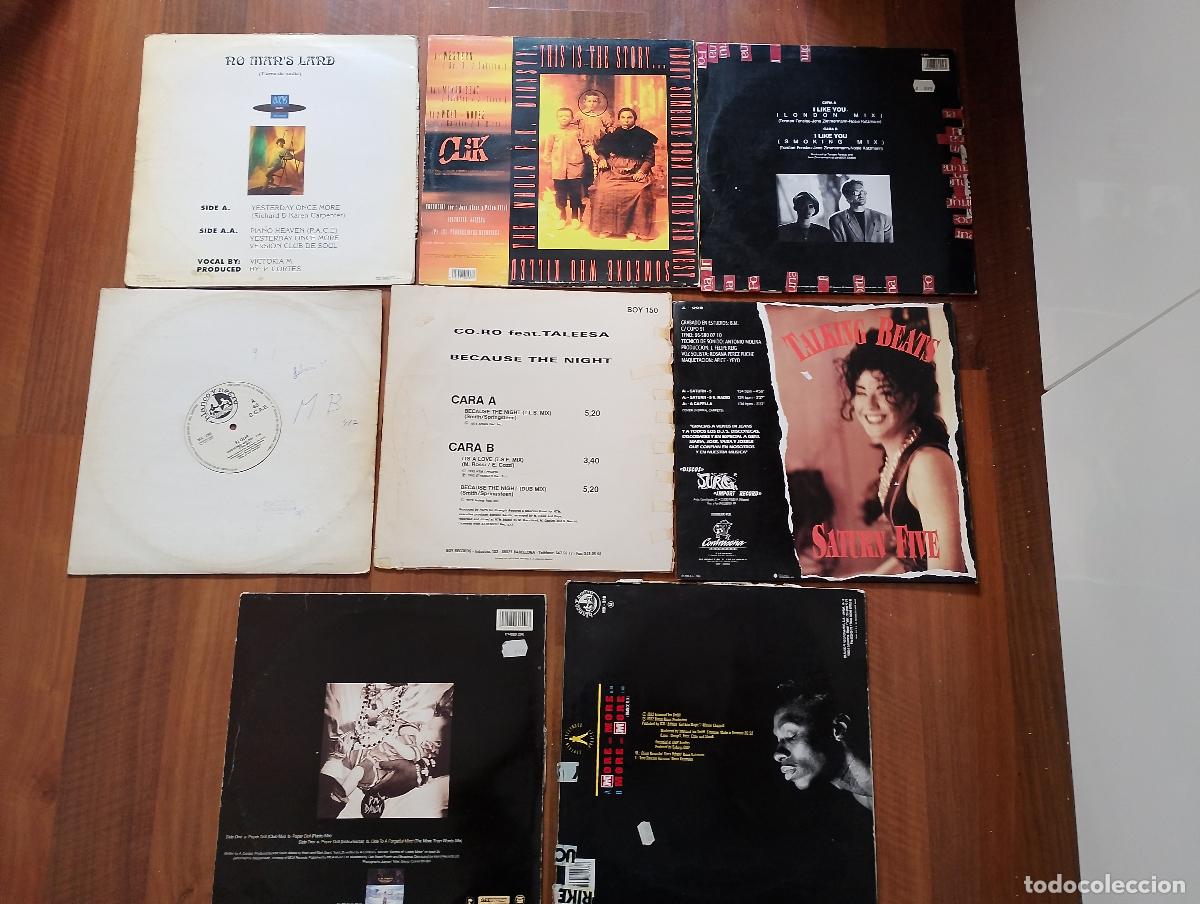 Discos de vinilo: lote 17 maxi singles usados - Foto 5
