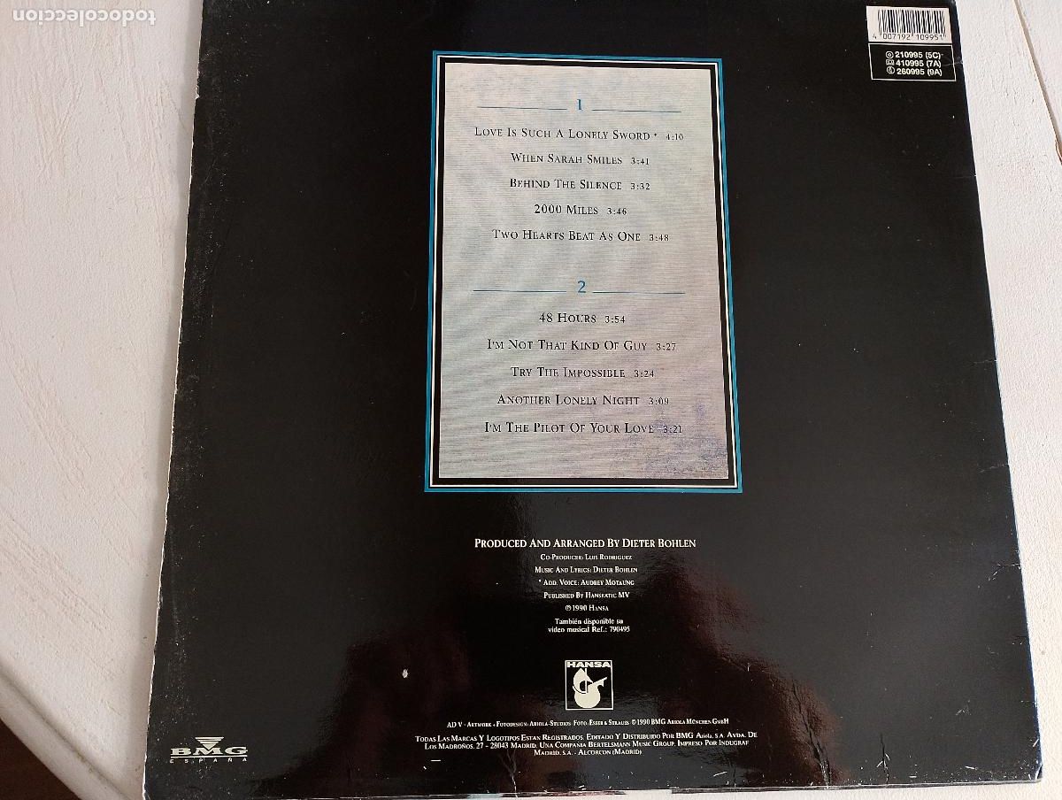 Discos de vinilo: Blue System &ndash; Obsession, ed espa&ntilde;ola, 1991, Electronic,Synth-pop, Disco - Foto 3