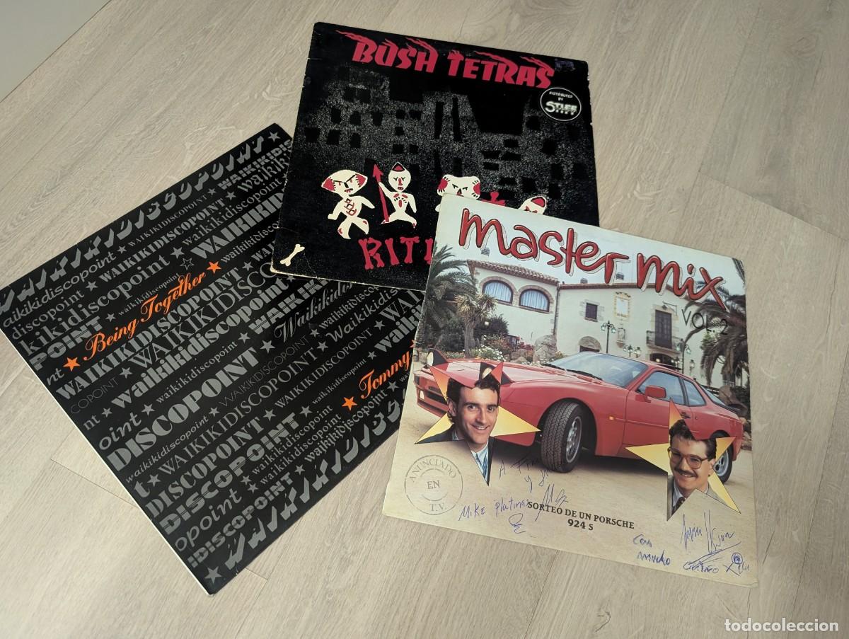 Discos de vinilo: LOTE DE 3 CARPETAS SOLO PORTADAS NO INCLUYEN VINILO ..UNA ES MASTER MIX ..FIRMADA POR MIKE Y JAVIER