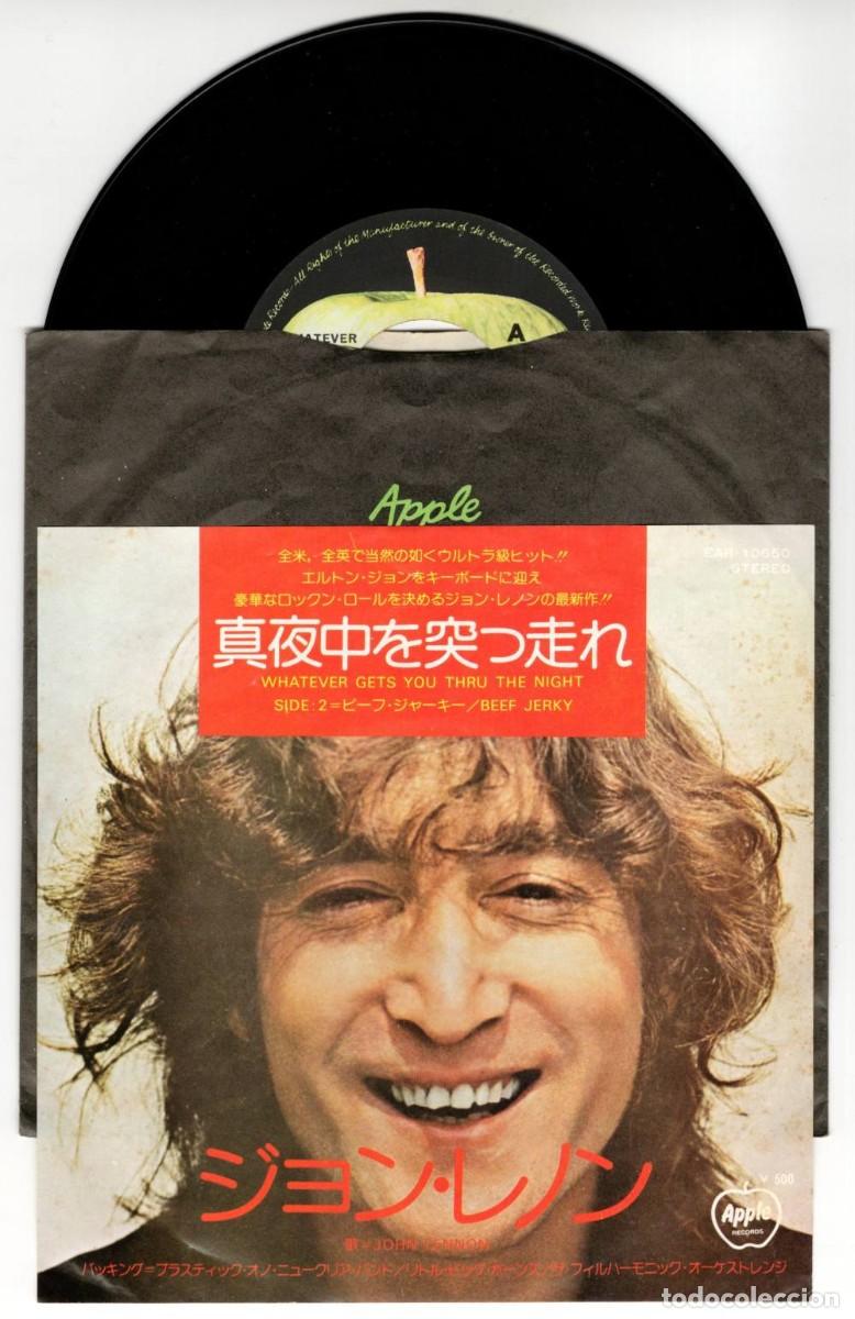 Discos de vinilo: JOHN LENNON Whatever Gets You Thru' The Night 1974 Japan Single Apple EAR-10650 Beatles Japon vinilo