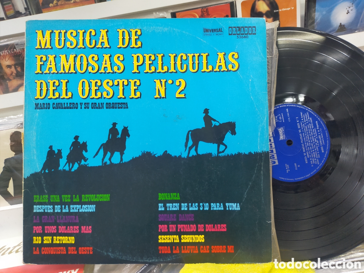 Discos de vinilo: Mario cavallero lp m&uacute;sica de famosas pel&iacute;culas del oeste n&uacute;m. 2 1973