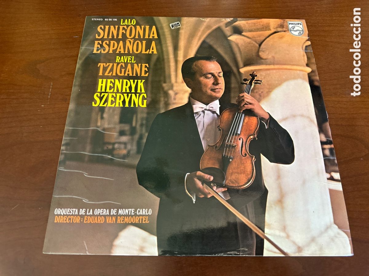 Discos de vinilo: LALO SINFONIA ESPA&Ntilde;OLA RAVEL TZIGANE HENRYK SZERYNG EDUARD VAN REMOORTEL LP MADE IN SPAIN 1973