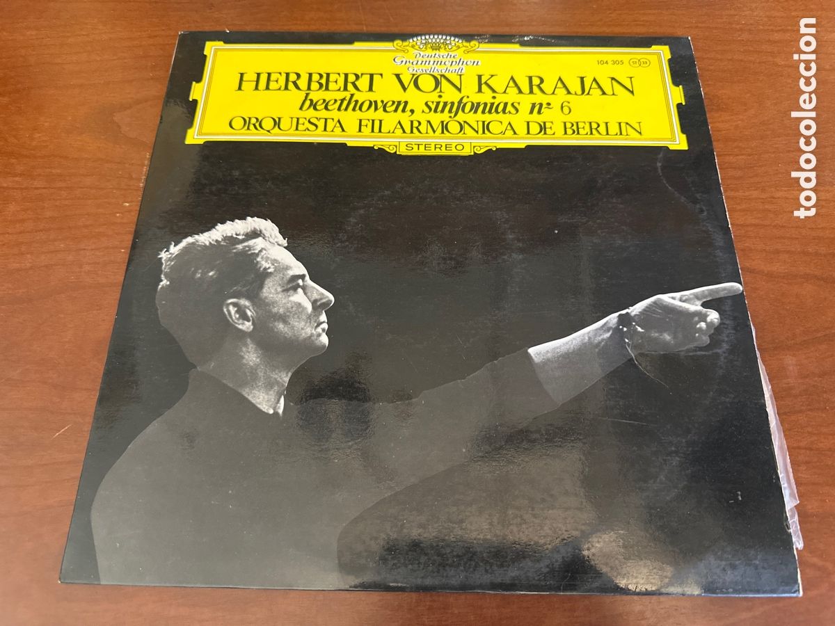 Discos de vinilo: LP. Karajan, Beethoven, Orquesta Filarm&oacute;nica De Berl&iacute;n &ndash; Sinfon&iacute;as N&ordm; 6