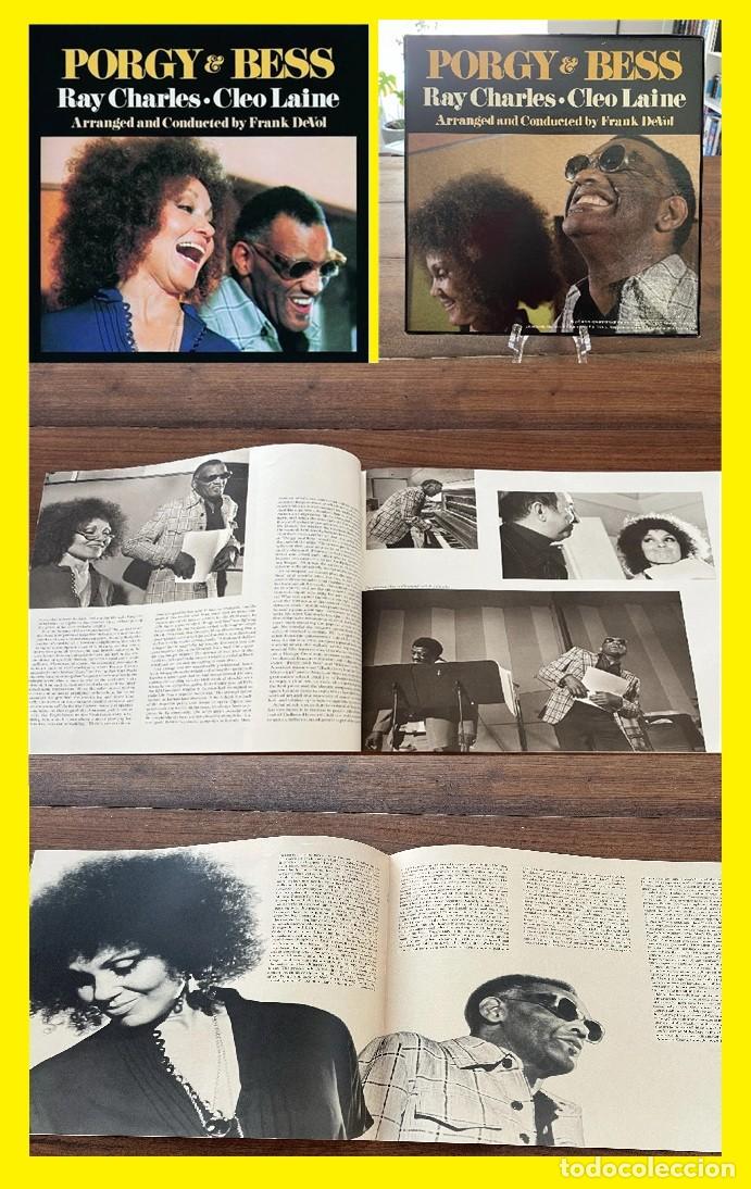 Discos de vinilo: RAY CHARLES & C. LAINE / PORGY & BESS, COMPLETA CAJA, DOBLE LP + LIBRETO 12 PAG, ORIG USA EDIT ! EXC