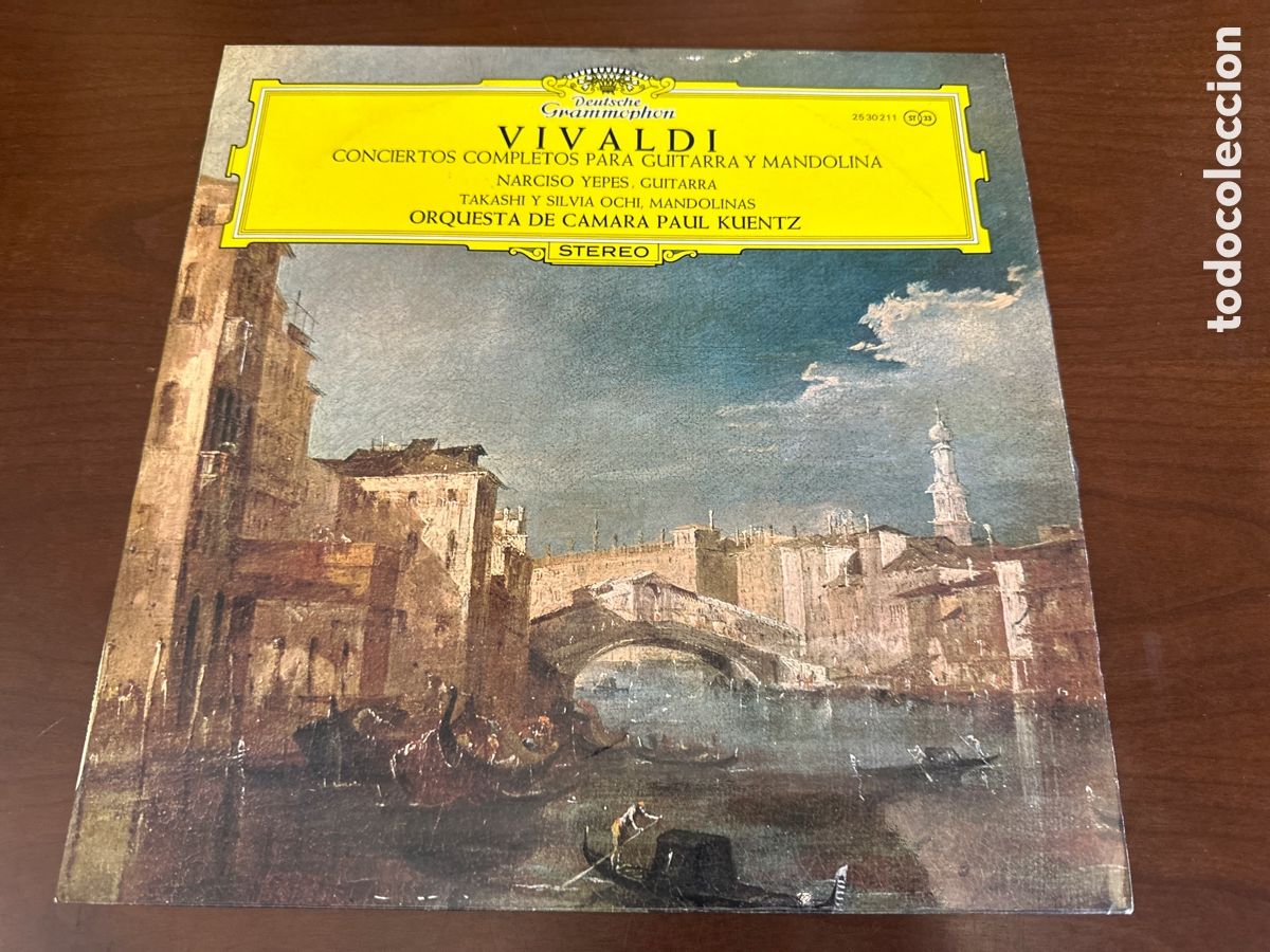 Discos de vinilo: Vivaldi, Narciso Yepes, Takashi Y Silvia Ochi &ndash; Conciertos Completos Para Guitarra Y Mandolina