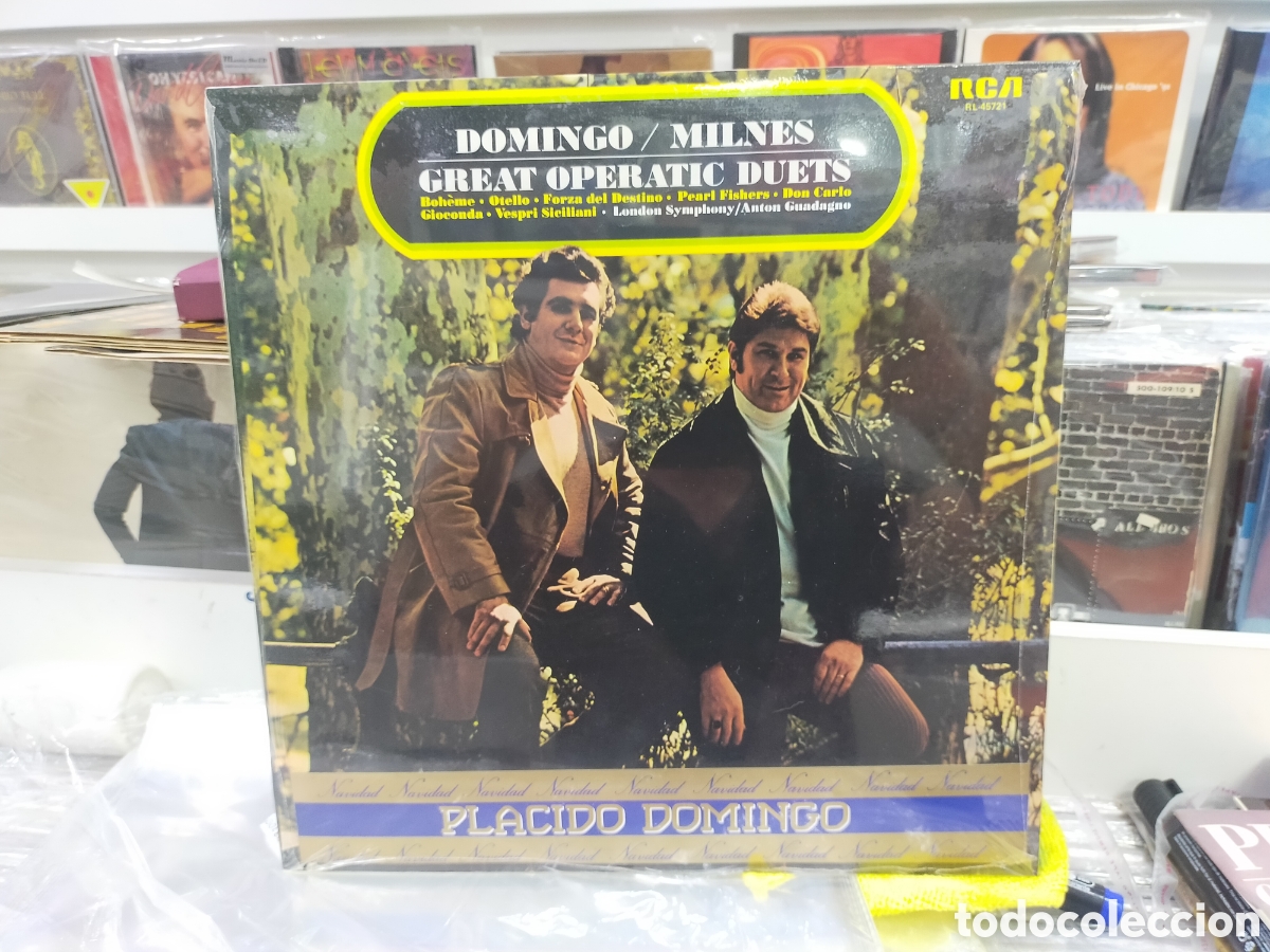 Discos de vinilo: Placido domingo milnes lp great operatic duets Espa&ntilde;a 1983 precintado