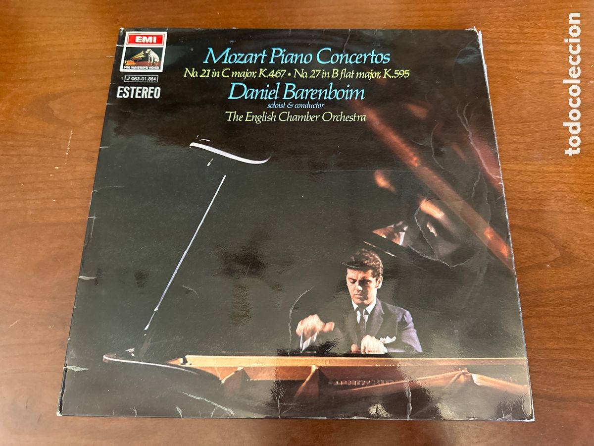 Discos de vinilo: LP. Barenboim, &ndash; Piano Concertos: No. 21 In C Major, K.467 ・ No. 27 K 595 MOZART