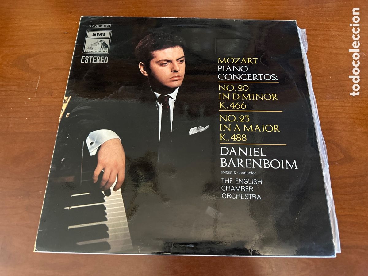 Discos de vinilo: MOZART. PIANO CONCERTOS. DANIEL BARRNBOIM. LA VOZ DE SU AMO. RARO
