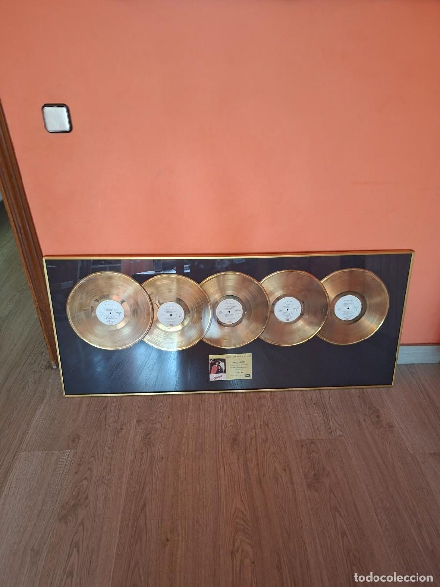 Discos de vinilo: Quintuple disco de oro de Miguel Blasco en 1986 por Pandora